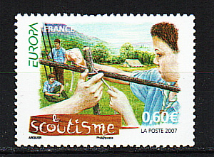 Франция, 2007, Европа, Скауты, 1 марка